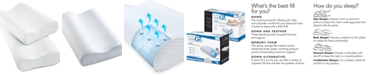 SensorGel CLOSEOUT! Gel-Infused Memory Foam Contour Pillows, Heat Reducing COOLcloth&reg; Cover, Created for Macy's